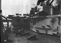 Midships 15cm turret