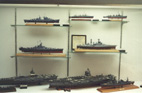 Some of the museum permanent collection including John Sheridan's USS Massachusetts