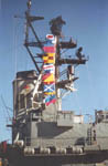 Main mast and stack