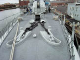 Bow detail including anchor chains