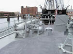 Depth charges - Note USS Constitution in the background