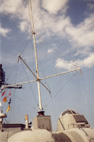 Shot of an anetenna array atop turret 1