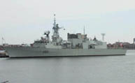HMCS Charlestown side view