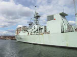 HMCS Charlestown - midships looking back