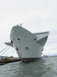 HMS Invincible bow details