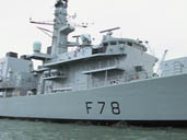 HMS Kent forward superstructure and bridge