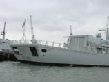 HMS Kent stern view