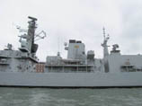 HMS Westminster midships