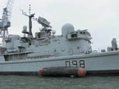 HMS York side view bridge superstructure
