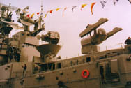 Starboard view of missile launche