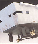 Box art detail of the under-hull